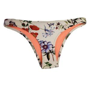 Triangl Neoprene Bikini Bottoms XS Ivory Wildflower Print‎ Floral
